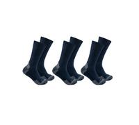 Carhartt Midweight Cotton Blend Crew Socks 3 Pair Navy M (Eu: 38-41)