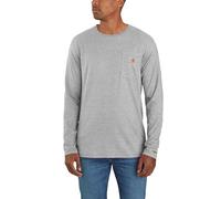 Carhartt Midweight L/S Pocket T-Shirt Gray Mélange Size 2XL