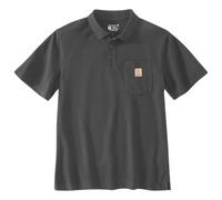 Carhartt Men's Loose Fit Midweight Short-Sleeve Pocket Polo, Carbon Heather, X-Large, Carbon Heather, XL