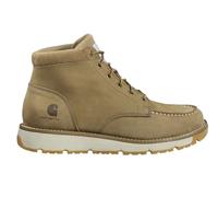 Carhartt Millbrook Moc Toe Boots for Men - 5" Wedge Work Boots, Slip- and EH- Resistant with Oil Tanned Leather, Breathable Membrane and Lightweight EVA Midsole, Coyote Nubuck, 9.5 Wide