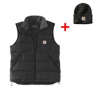 Carhartt Montana Loose Fit Insulated Vest Black M Includes Black Carhartt Beanie