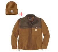 Carhartt Montana Relaxed Fit Insulated Jacket Carhartt Brown/coffee Large Includes Carhartt Brown Beanie