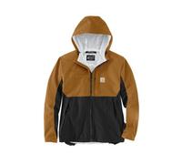 Carhartt Men's Storm Defender Relaxed Fit Lightweight Packable Jacket, Brown/Black, L