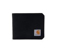 Carhartt Men's Bifold and Passcase, Durable Billfold Wallets, Available in Leather and Canvas Styles, Nylon Duck (Black), One Size CHBIFWLT1