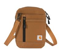 Carhartt Unisex's Nylon Duck, Water Resistant Wallet with Adjustable Crossbody Strap Brown