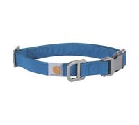 carhartt Nylon Duck Dog collar Fully Adjustable Durable 2-Ply cordura Nylon canvas collars for Dogs Marine Blue Large