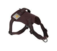 Carhartt Nylon Duck No Pull Dog Harness, Fully Adjustable Dog Harness with Quick Control Handle and Reflective Accents, Deep Wine, Large