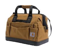 Carhartt Onsite Tool Bag, Durable Water-Resistant, Tool Storage Bag, Heavyweight w/Molded Base, 16-Inch, Carhartt Brown
