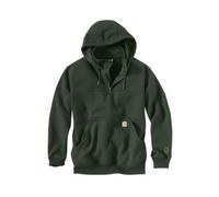 Carhartt Men's Rain Defender Loose Fit Heavyweight Quarter-Zip Sweatshirt, Forestry Green, L