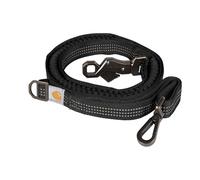 Carhartt Pet Durable Nylon Webbing Leashes for Dogs, Reflective Stitching for Visibility, Black (Shock Absorbing), Large