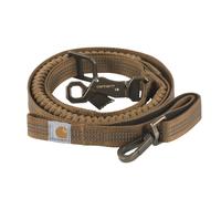 Carhartt Pet Durable Nylon Webbing Shock Absorbing Leash for Dogs, Reflective Stitching for Visibility, Carhartt Brown (Shock Absorbing), Large