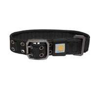 Carhartt Pet Fully Adjustable Wide Webbing Collar for Dogs, Heavy Duty Nylon for Walking & Training, Black, Medium