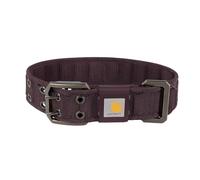 Carhartt Pet Fully Adjustable Wide Webbing Collar for Dogs, Heavy Duty Nylon for Walking & Training, Deep Wine, Medium