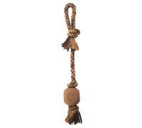 Carhartt Pet Toys Rubber Ball Dog Rope Pull Durable Pull for Dogs Carhartt Brown/Dark Brown