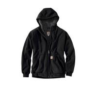 Carhartt Men's Sherpa-lined Midweight Full-zip Hooded Sweatshirt, Black, L UK