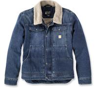 Carhartt Workwear 106323 Relaxed Fit Denim Sherpa-Lined Jacket Beech S S