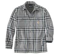 Carhartt Mens Flannel Sherpa Lined Relaxed Fit Shirt Jacket XXL - Chest 50-52' (127-132cm)