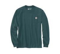 Carhartt Relaxed Fit Heavyweight Long-Sleeve Mountain Graphic T-Shirt Greenstone Heather Xl