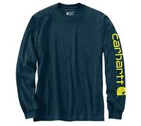 Carhartt Workwear EK231 Sleeve Logo Long Sleeve T-Shirt Night Blue Hea XL