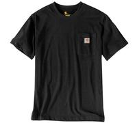 Carhartt Relaxed Fit Heavyweight Short-Sleeve K87 Pocket T-Shirt - Black