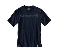 Carhartt Male T-shirt - dearborn relaxed logo t-shirt - Blue - L