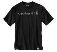 Carhartt Relaxed Fit Heavyweight Short-Sleeve Logo Graphic T-Shirt Black/Gray