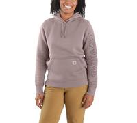 Carhartt Relaxed Fit Rain Defender Hooded Promo Graphic Sweatshirt Women Purple L