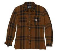 Carhartt Rugged Flex™ Loose Fit Midweight Flannel Long-Sleeve Plaid Shirt