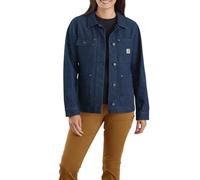 Carhartt Rugged Flex Relaxed Fit Denim Jacket Blue L Women