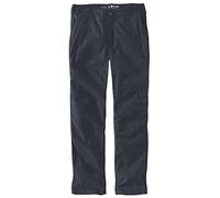 Carhartt Rugged Flex Straight Fit Canvas 5-Pocket Tapered Work Trousers Men Blue W34/L30