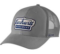 Carhartt Rugged Flex™ Twill Mesh-Back Script Patch Cap Steel