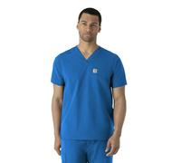 Carhartt Men's Force V-Neck Shirttail Top, Royal Blue, XL