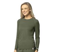 Carhartt Scrubs C31002 Women's Force® Modern Fit Long Sleeve Tee, Olive, L