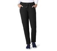 Carhartt Scrubs C51213 Women's Force® Modern Fit Straight Leg Pant, Black, L Petite