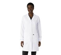 Carhartt Scrubs C74005 Women's Modern Fit Long Lab Coat, White, S