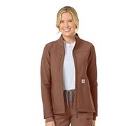 Carhartt Scrubs C81023 Women's Rugged Flex® Modern Fit Bonded Fleece Ja, Nutmeg, M