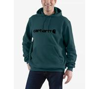 Carhartt Signature Logo Hooded Sweatshirt Dark Green - M