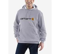 Carhartt Men's Loose Fit Midweight Logo Graphic Sweatshirt, Heather Grey, L