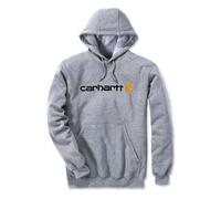 Carhartt Men's Loose Fit Midweight Logo Graphic Sweatshirt, Heather Grey, M
