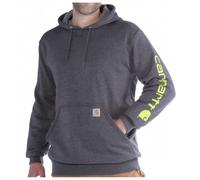 Carhartt Men's Sweatshirt K288 Loose Fit Midweight Logo Sleeve Graphic Carbon Heather XXL