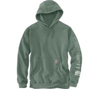Carhartt Loose Fit Midweight Logo Sleeve Graphic Sweatshirt Deep Ocean Heather Xl
