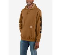 Carhartt Sleeve Logo Hoodie Brown - S