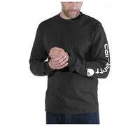 Carhartt Mens Long Sleeve Rib Knit Crew Neck Signature Logo T-Shirt M - Chest 38-40' (97-102cm)