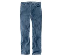 Carhartt Mens Rugged Flex Straight Slim Tapered Denim Jeans Waist 36' (91cm), Inside Leg 32' (81cm)