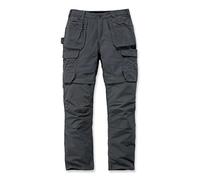 Carhartt Steel Rugged Flex Relaxed Fit Doppelfront-Cargo-Arbeitshose mit Mehreren Taschen, Herren, Grau, W42/L32