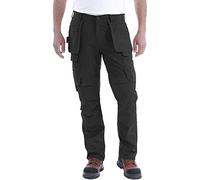 Carhartt Mens Steel Cordura Relaxed Fit Cargo Pocket Pants - Black Cotton - Size 38 Short