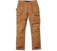 Carhartt Steel Rugged Flex Relaxed Fit Double Front Cargo Work Pants with Multiple Pockets, Men, Brown, W32/L28