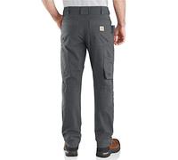 Carhartt Steel Rugged Flex Relaxed Fit Double Front Utility Multi-Pocket Work Trousers Men Gray W36/L34