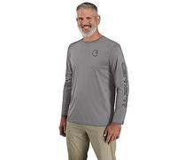 Carhartt - Force Sun Defender Relaxed L/S Logo - Longsleeve size L, grey