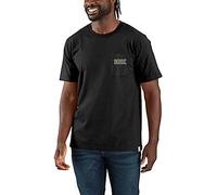 Carhartt T-shirt - relaxed fit lightweight short-sleeve pocket script graphic t-shirt - Black - XL